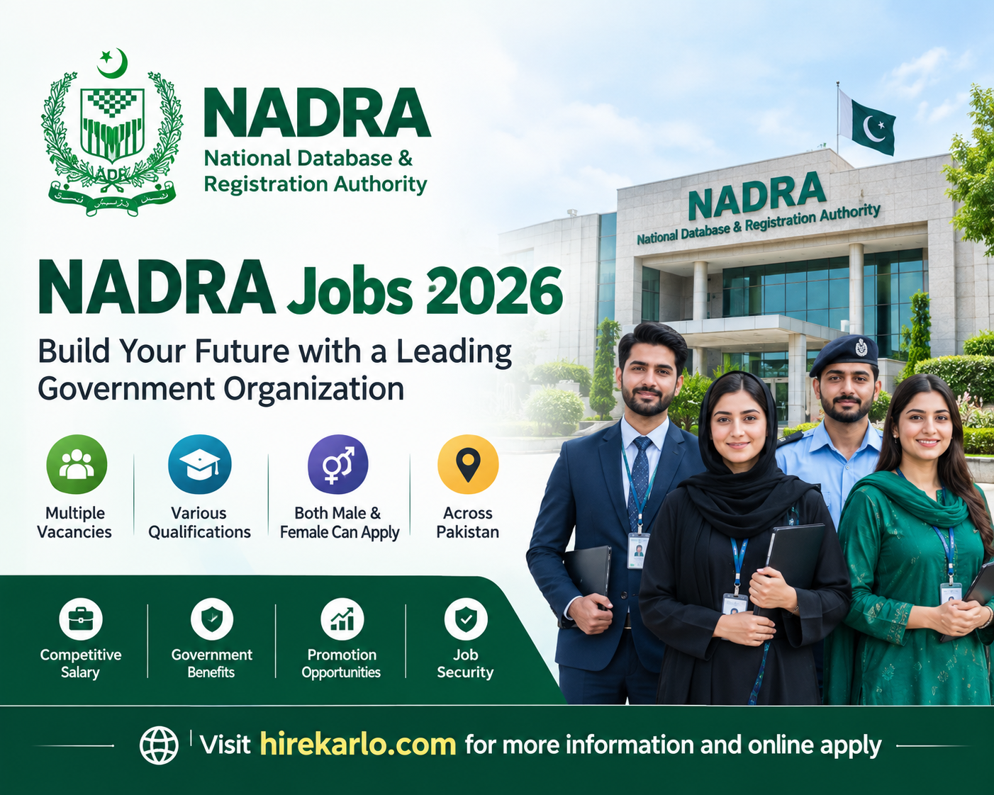NADRA Jobs 2026 – Latest 650+ Govt Posts | Apply Online